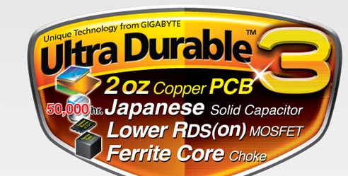 GIGABYTE Ultra Durable™ 3 Technology