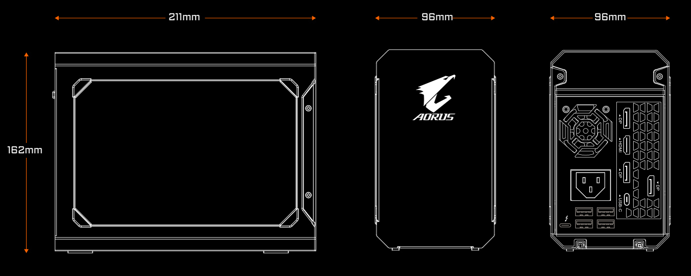 Aorus RTX 2070 Gaming Box, carte graphique externe pour PC