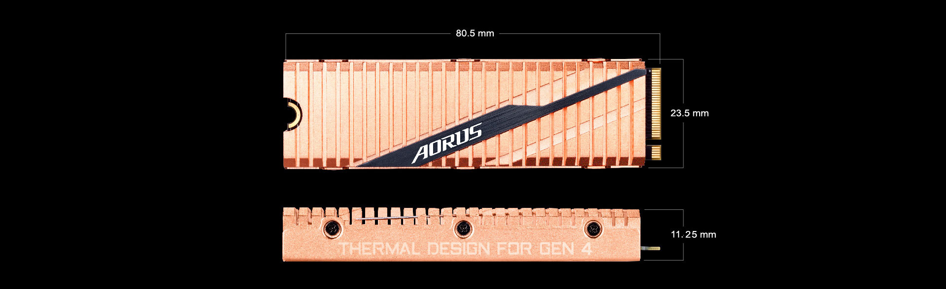 Aorus M.2 Gen 4 - 1 To - Disque SSD AORUS sur