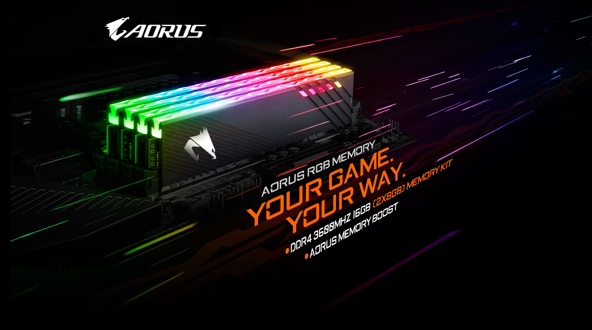 AORUS RGB Memory 16GB (2x8GB) 3600MHz Key Features | Memory 