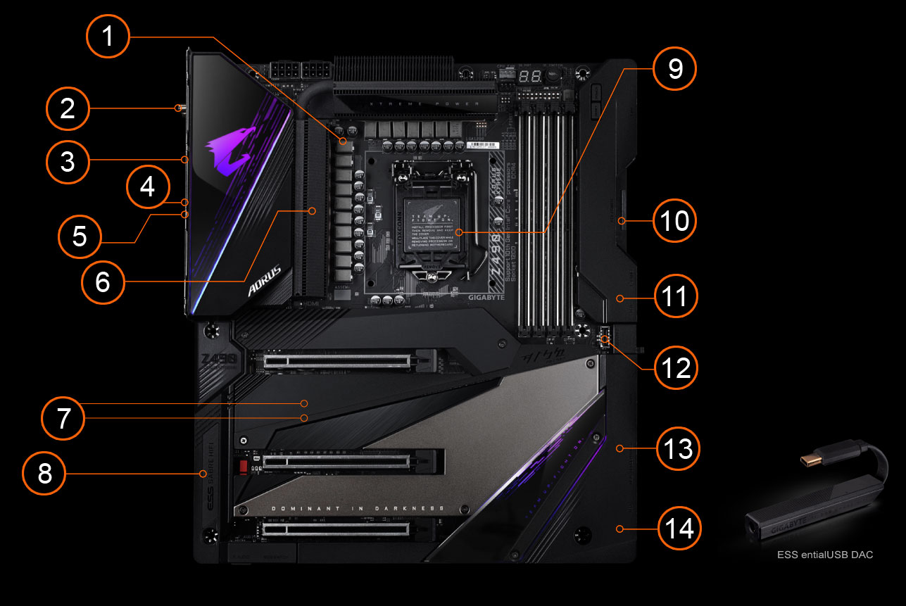 Z490 AORUS XTREME (rev. 1.x) Key Features | Motherboard - GIGABYTE