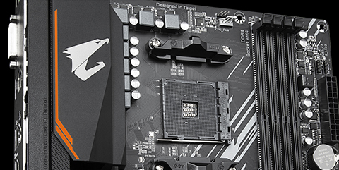 Gigabyte AMD B550 AORUS ELITE Socket AM4 Micro ATX DDR4-SDRAM Carte mère