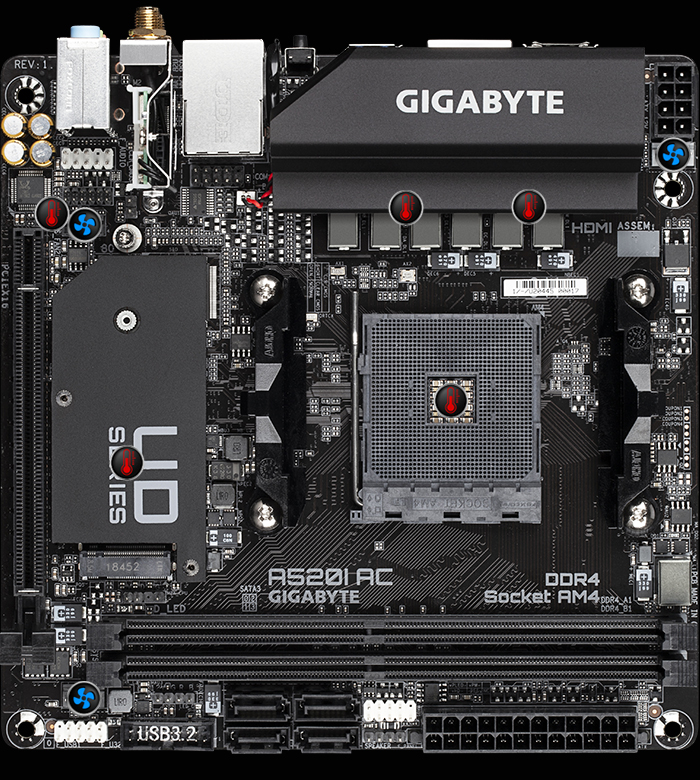 A I Ac Rev X Key Features Motherboard Gigabyte Global