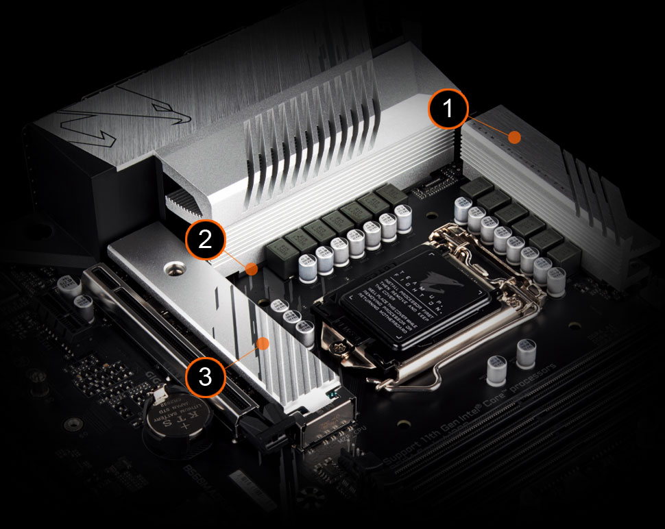 B560M AORUS PRO AX (rev. 1.x) Key Features | Motherboard