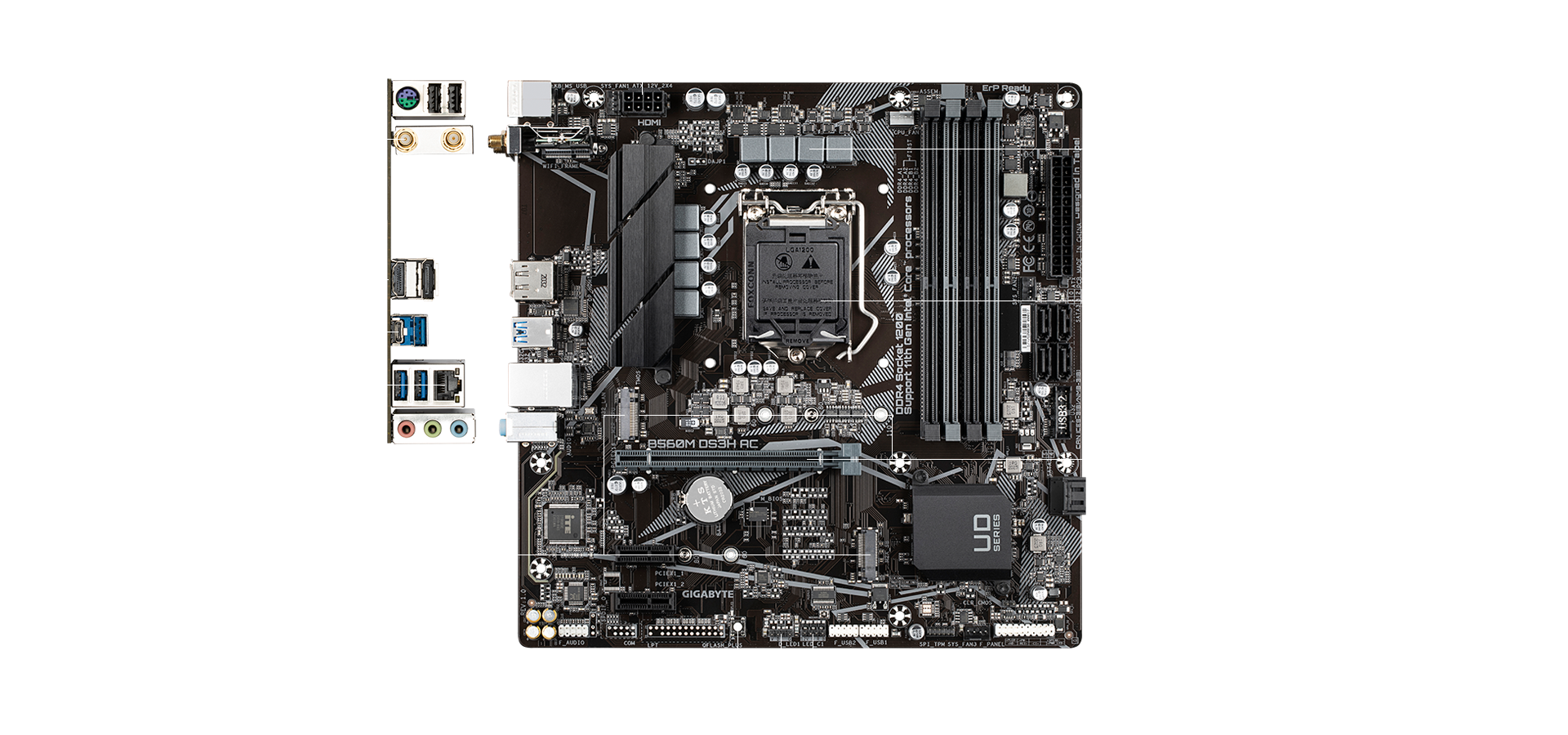 B560M DS3H AC (rev. 1.x) Key Features | Motherboard - GIGABYTE Global