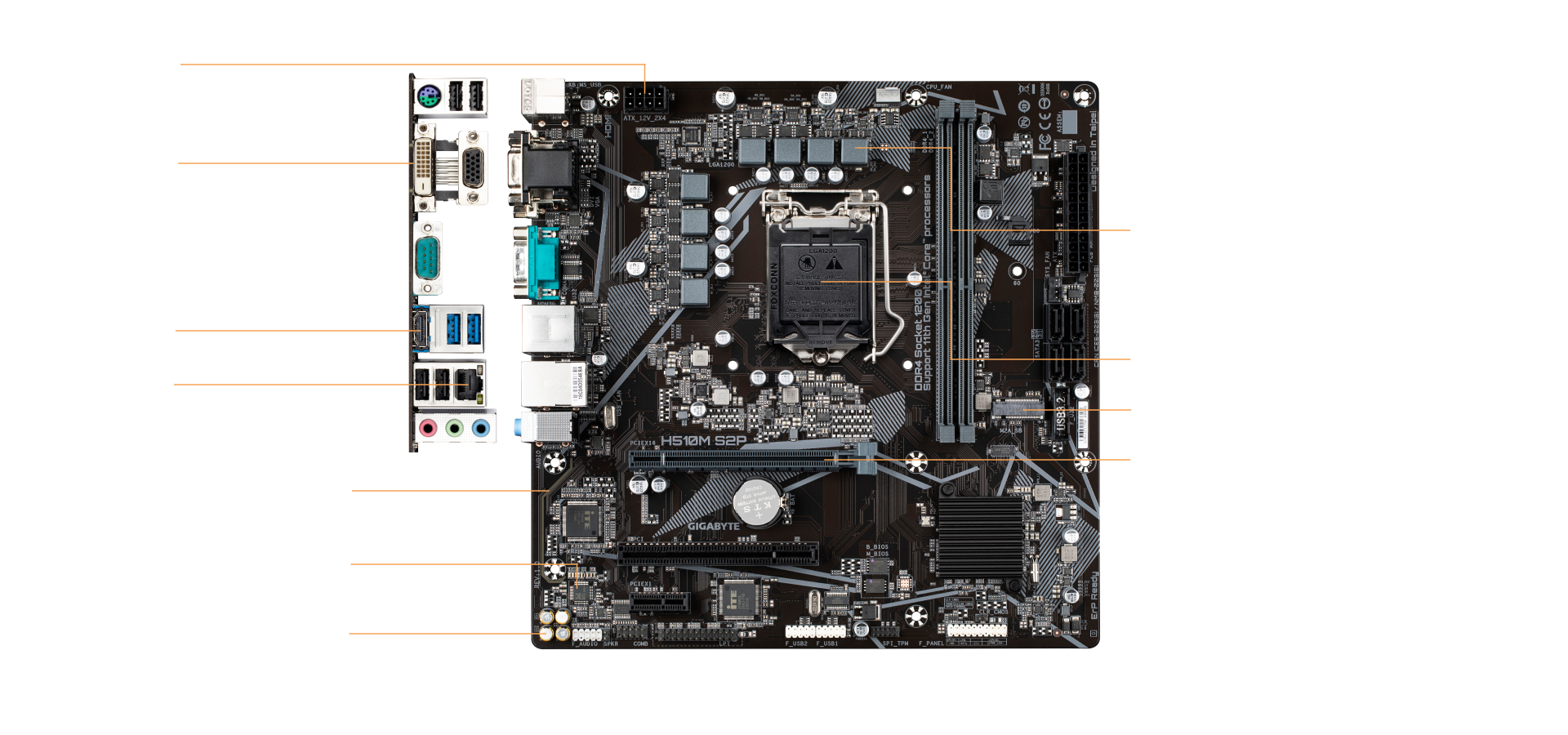 H510M S2P (rev. 1.0/1.2) Key Features | Motherboard - GIGABYTE Global