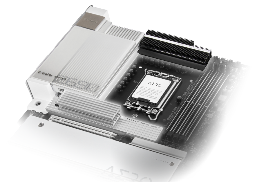 GIGABYTE Z690 AERO D Rev. 1.0 マザーボード ATX Intel Z690チップセット搭載 MB5572 ホワイ 