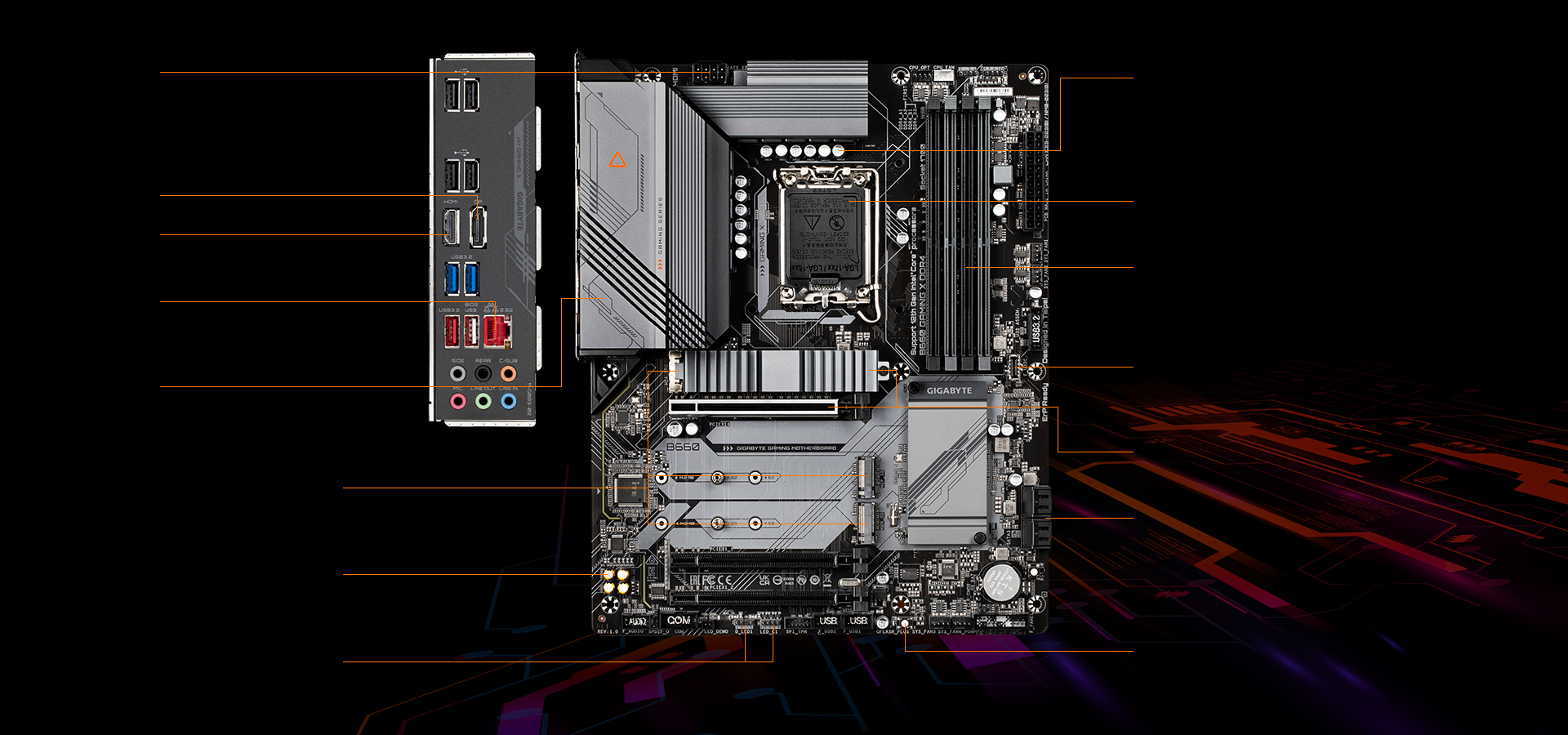 B660 GAMING X DDR4 (rev. 1.0) Key Features