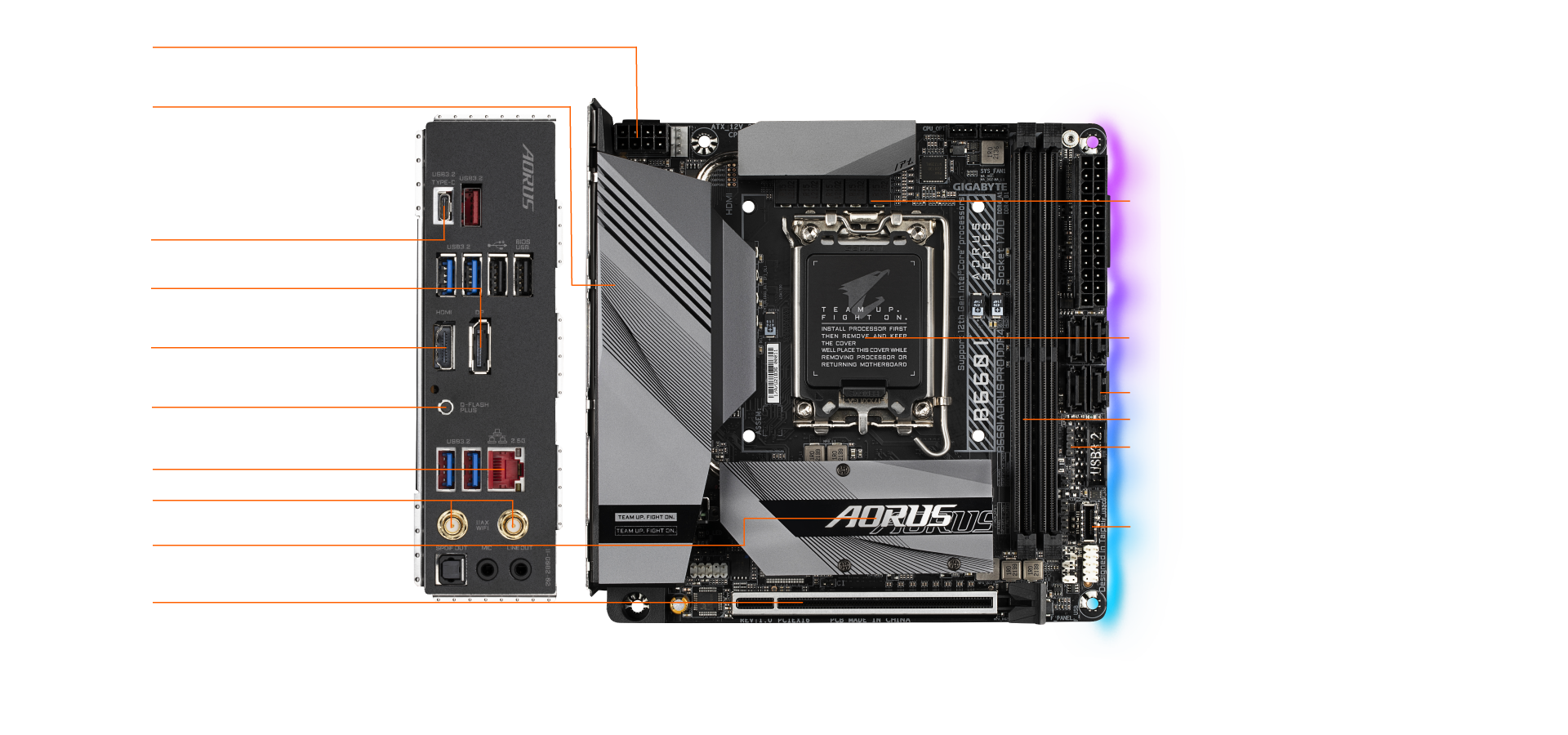 B660I AORUS PRO DDR4 (rev. 1.x) Key Features | Motherboard 