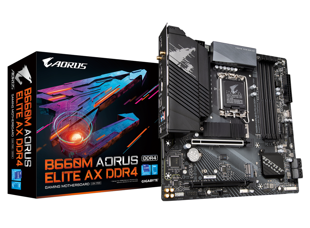 B660M AORUS ELITE AX DDR4 (rev. 1.x) Key Features | Motherboard