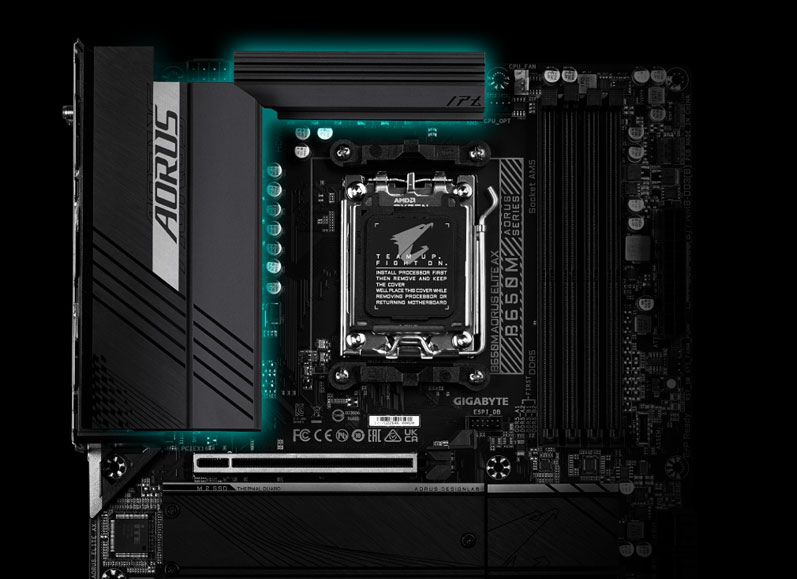 AMD Ryzen 5 7600X 4.7 GHz and GIGABYTE B650 AORUS ELITE AX ATX