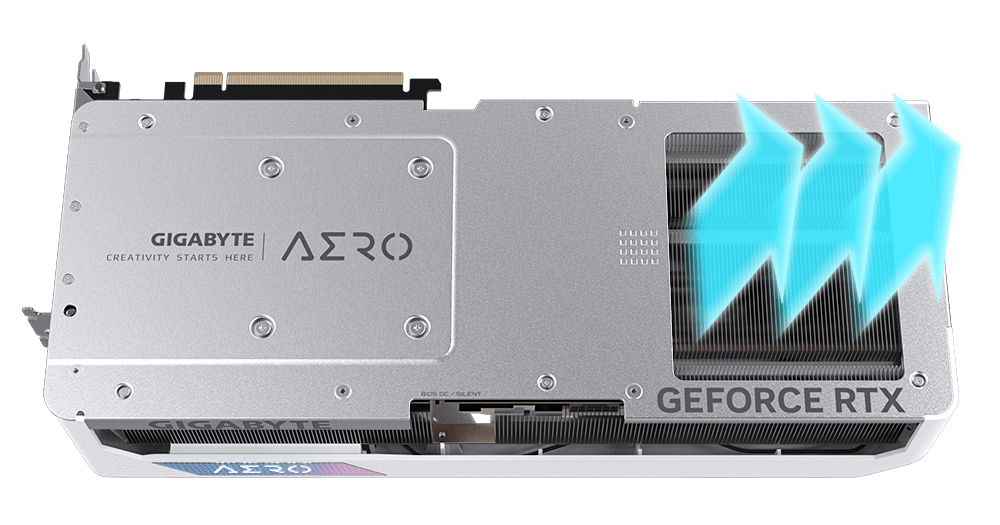 Gráfica Gigabyte GeForce® RTX 4080 Aero OC 16GB GDDR6X DLSS3