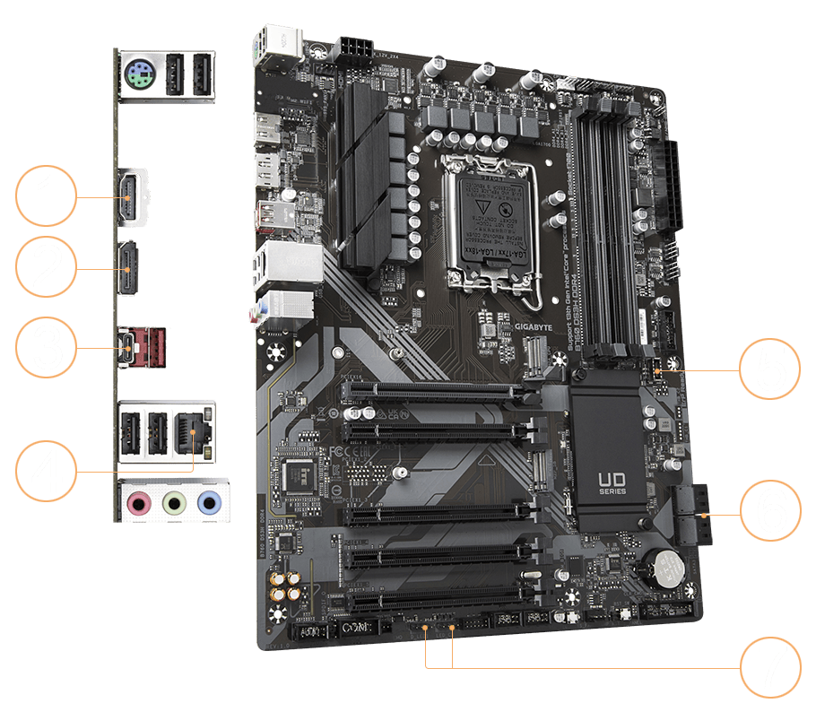 B760 DS3H DDR4 (rev. 1.0) Key Features | Motherboard - GIGABYTE Global