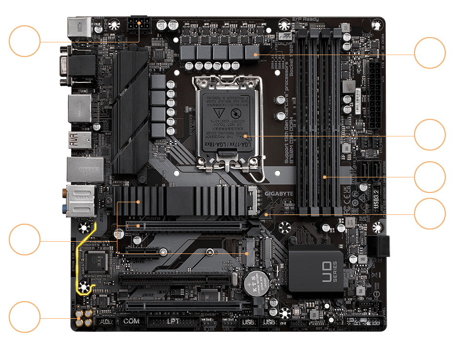 GIGABYTE マザーボード B760M AORUS ELITE AX MB5979 :a-B083R7MXN7