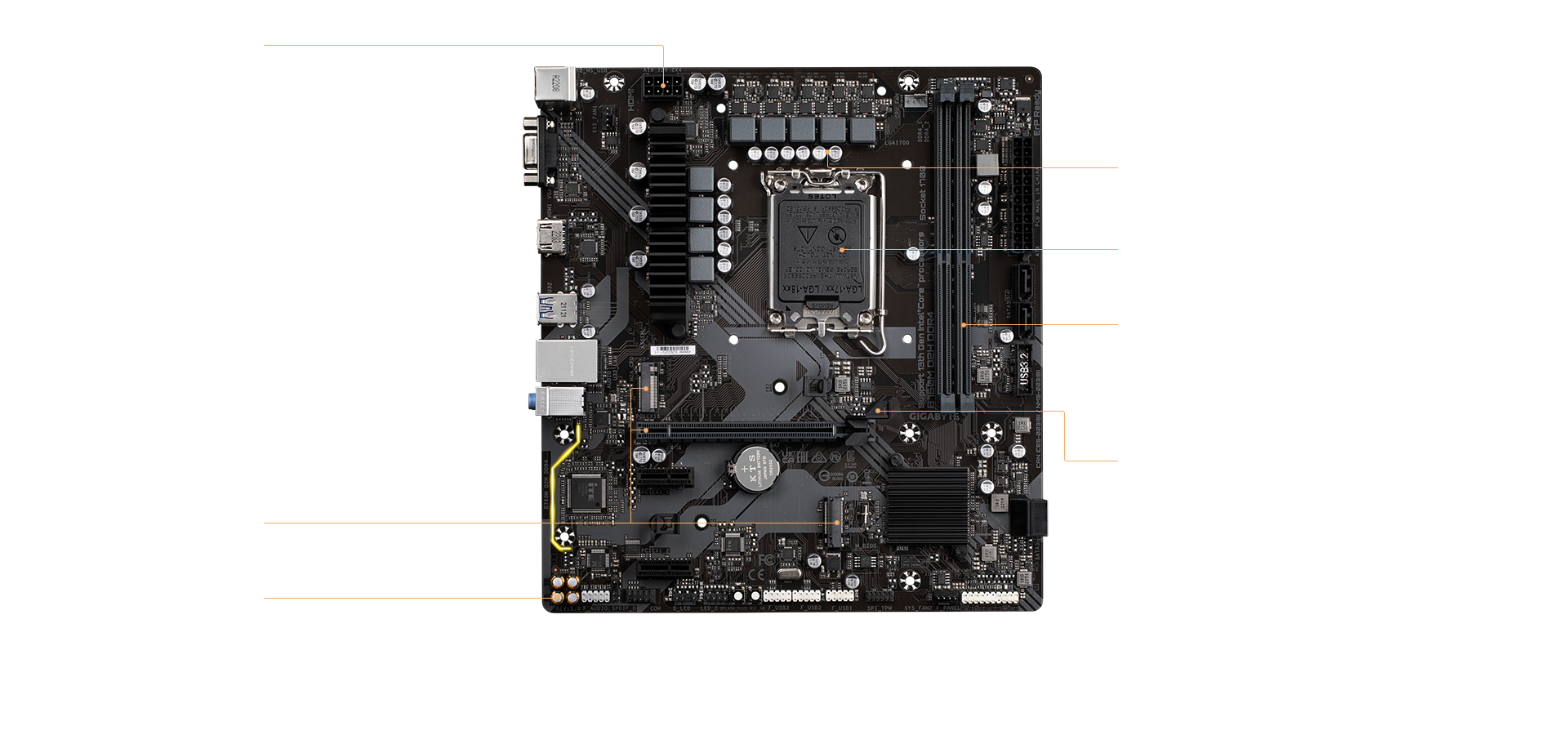 B760M D2H DDR4 (rev. 1.0) Key Features | Motherboard - GIGABYTE Global