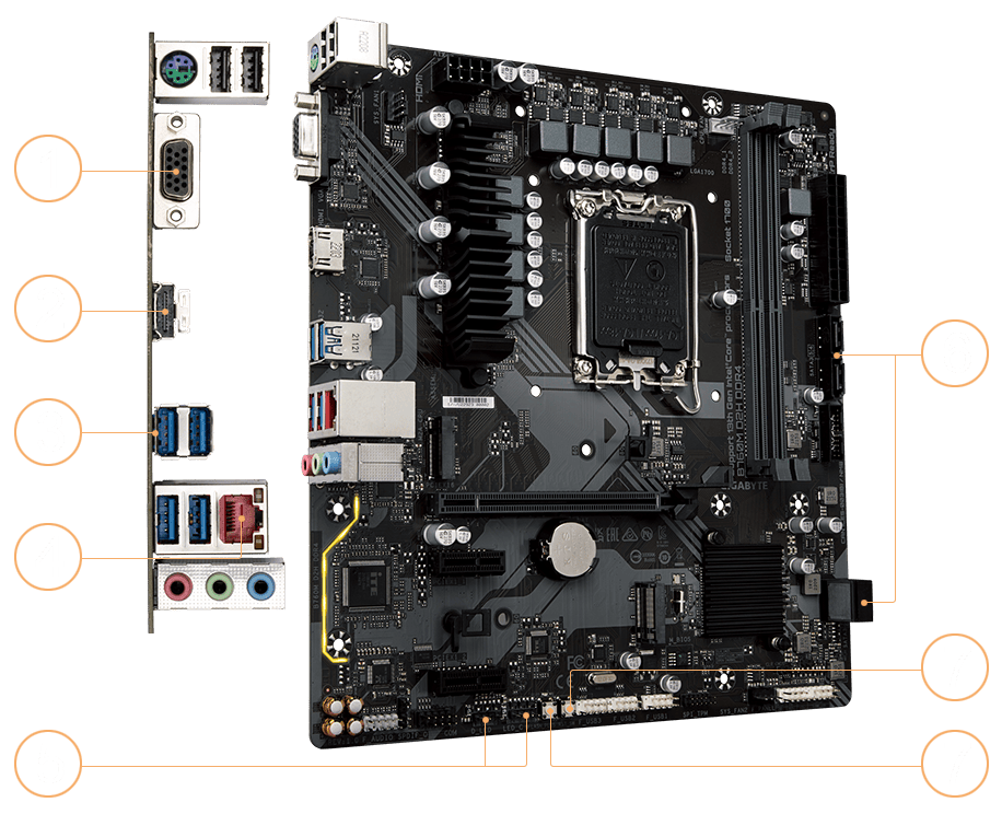 B760M D2H DDR4 (rev. 1.0) Key Features | Motherboard - GIGABYTE Global