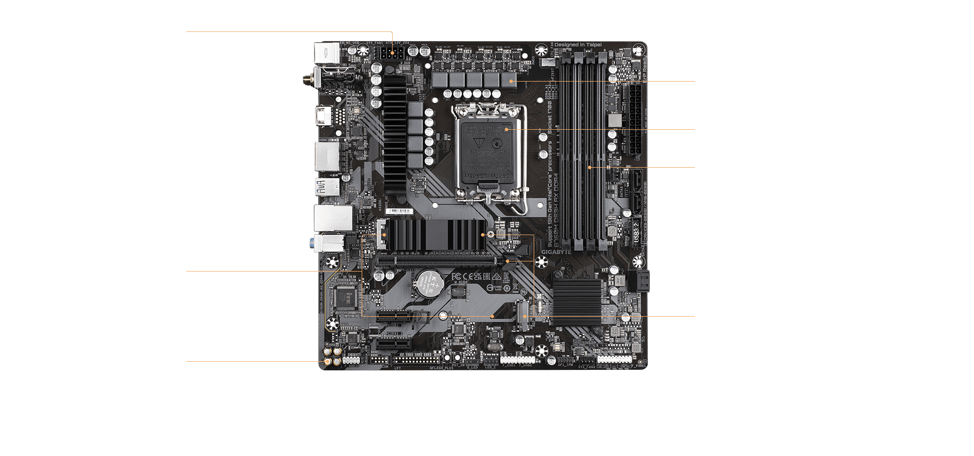  Intel Core i5-13600K + GIGABYTE B760M DS3H AX Motherboard :  Electronics