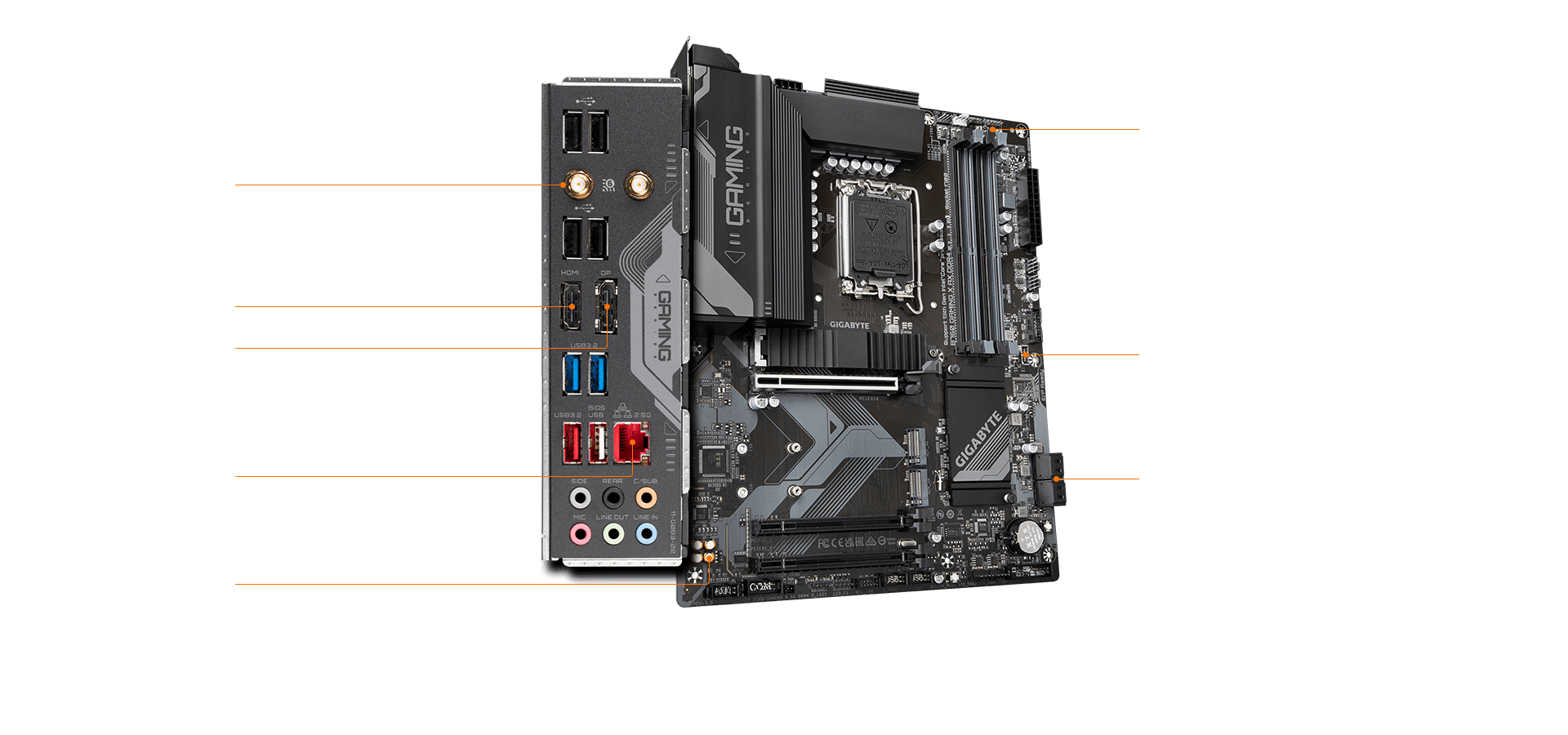 PLACA INTEL GIGABYTE B760M GAMING X AX DDR4 LGA 1700