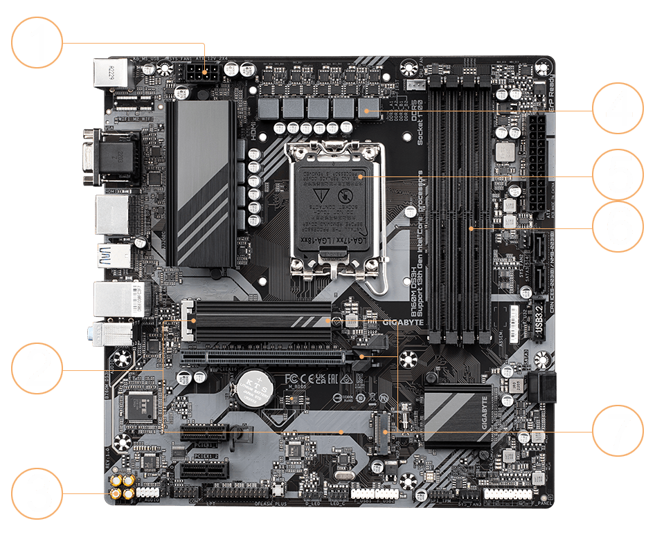 B760M DS3H (rev. 1.0) Key Features | Motherboard - GIGABYTE U.K.