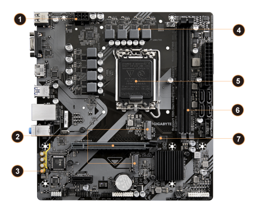 B760M H (rev. 1.0) Key Features | Motherboard - GIGABYTE Global