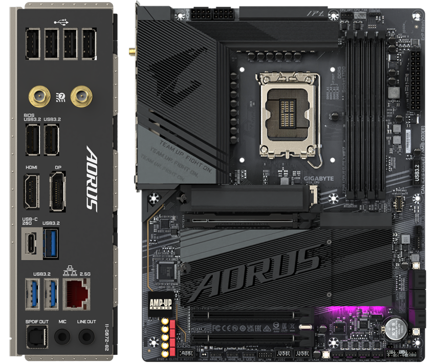 GIGABYTE Z790 AORUS ELITE X WIFI7 LGA 1700 Intel Z790 X ATX DDR5 4x M.2