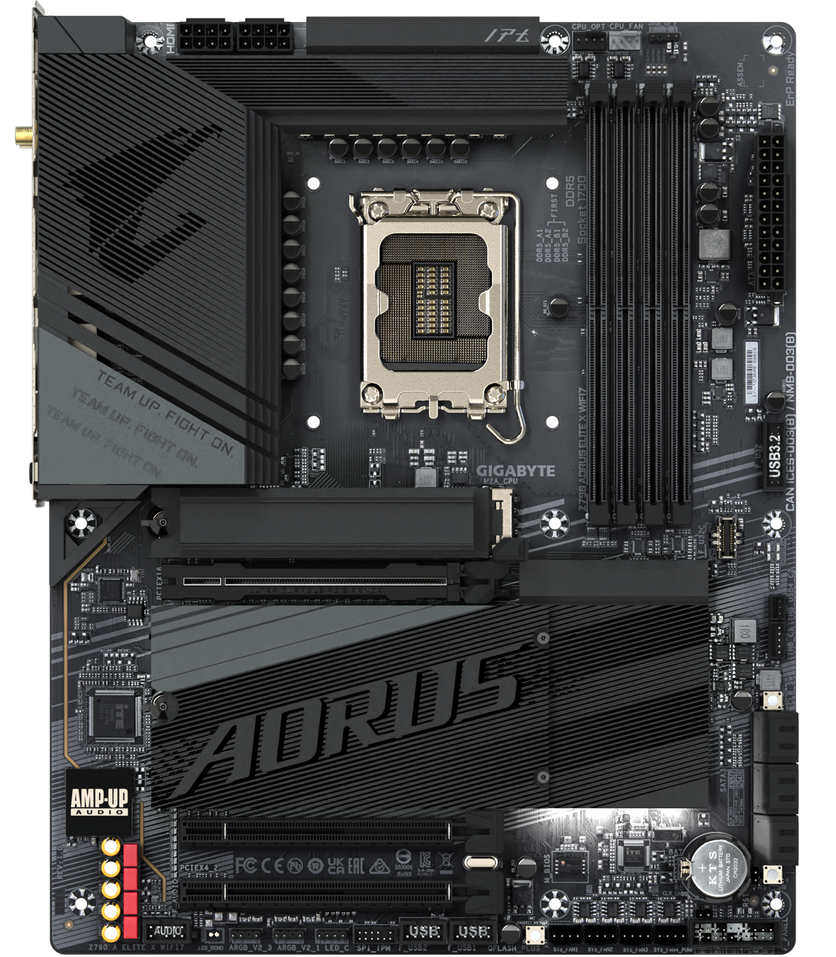 GIGABYTE Z790 GAMING X AX LGA 1700 Intel Z790 ATX Motherboard with DDR5,  M.2, PCIe 5.0, USB 3.2 Gen2X2 Type-C, Intel Wi-Fi 6E, 2.5GbE LAN, Q-Flash  Plus, EZ-Latch Plus 