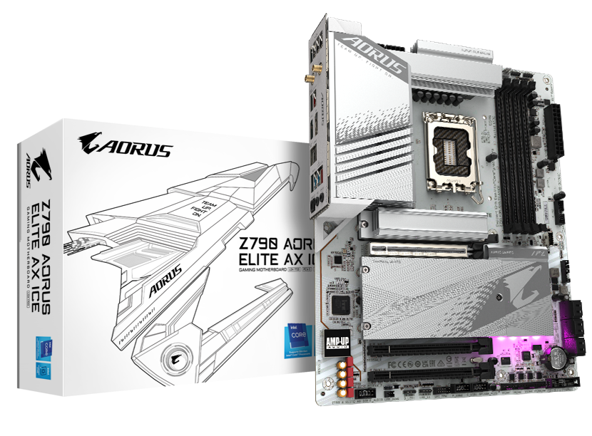  NZXT Kraken Elite 240 RGB CPU Liquid Cooler + GIGABYTE Z790  AORUS Elite AX Motherboard Bundle : Video Games