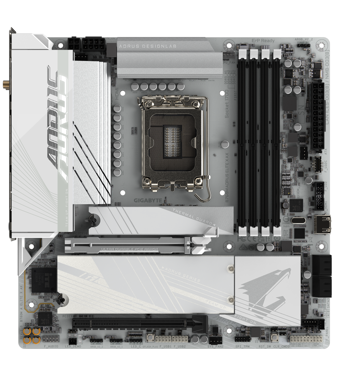 Gigabyte B760 AORUS Elite motherboard with DDR4 memory support has been  pictured 