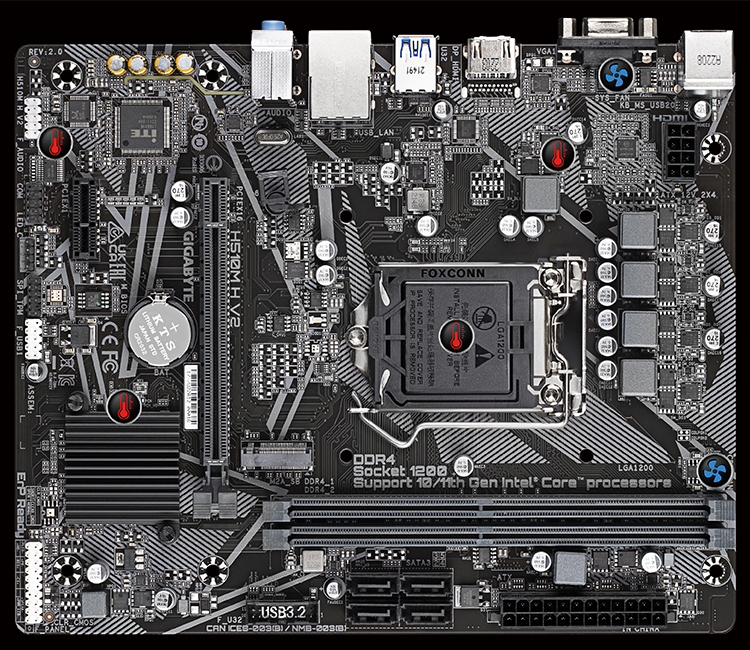 Carte Mère - GIGABYTE H410M-H V2