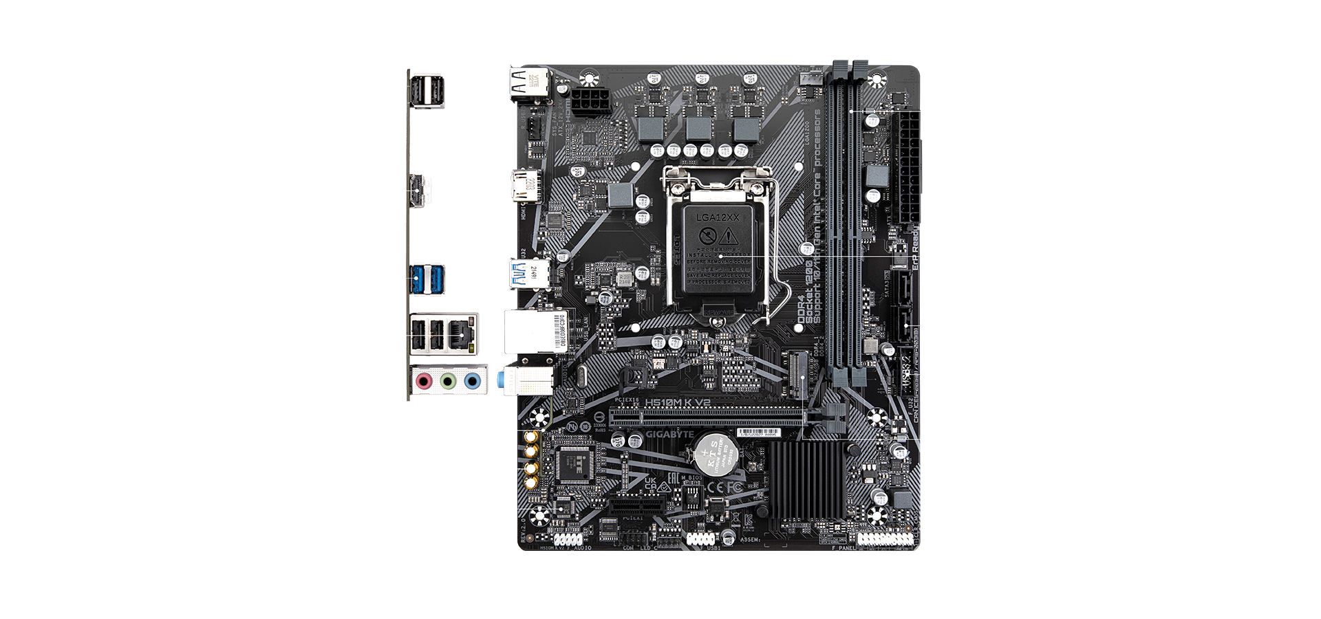 Материнская плата h510m k v2. B760 ds3h ddr4.