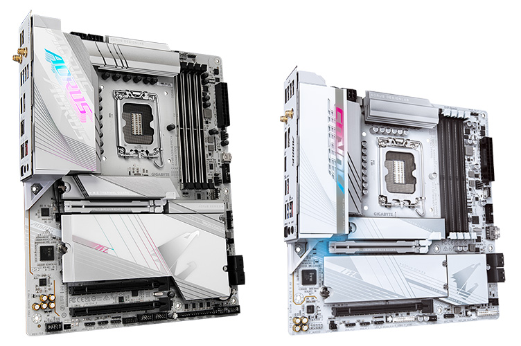 Version blanche : Gigabyte dévoile de nouvelles cartes mères AMD
