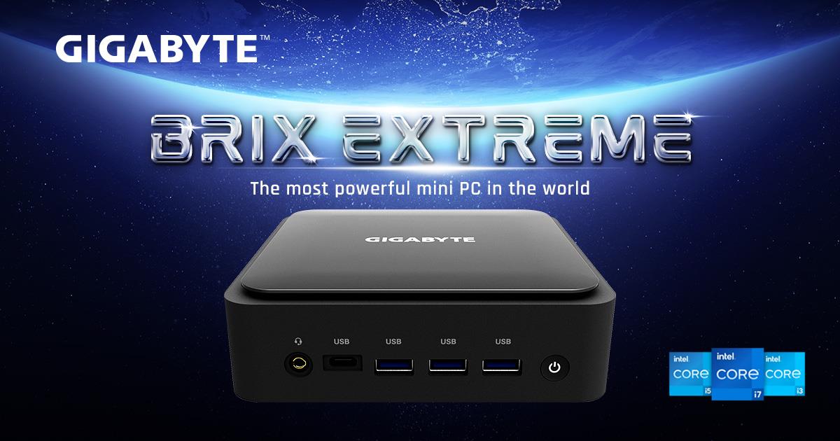 GIGABYTE Unveils the New BRIX Extreme Mini-PC for the New 12th Gen