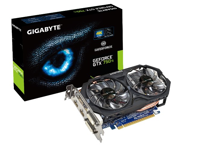 Gigabyte NVIDIA GeForce GTX 750 Ti Graphic Card, 2 GB GDDR5, Low