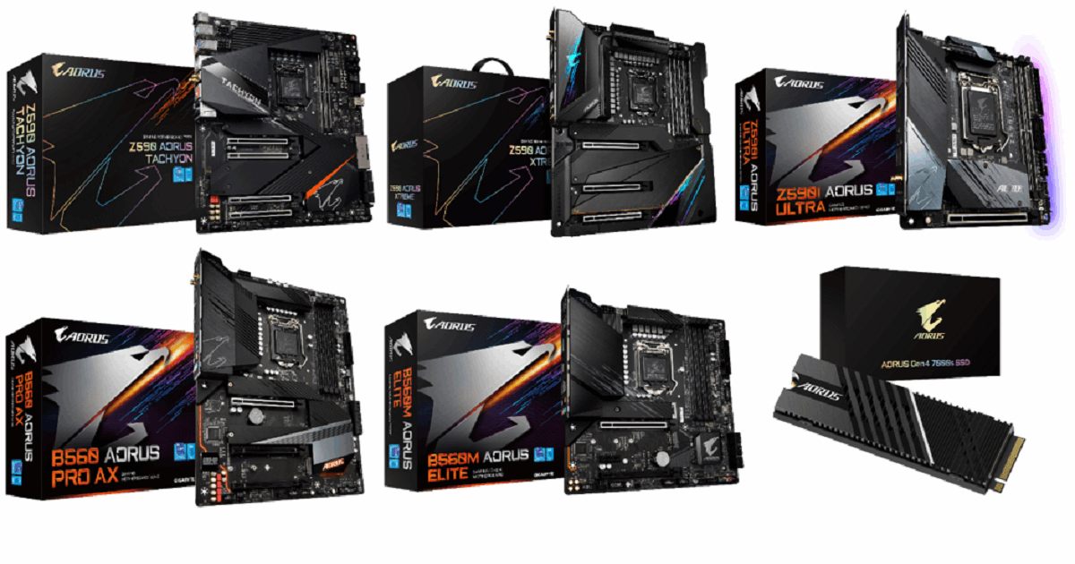 GIGABYTE AORUS Z590 / B560 マザーボード新製品5型番および