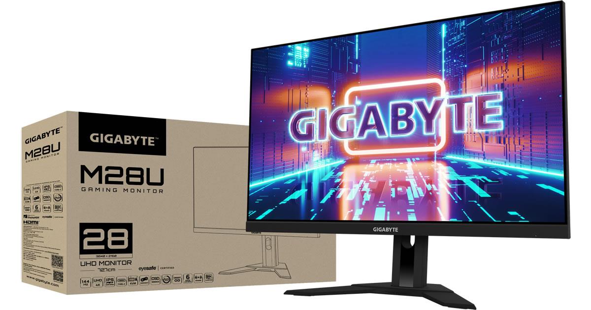 GIGABYTEゲーミングディスプレイ、M28Uを6月18日（金）より日本でも