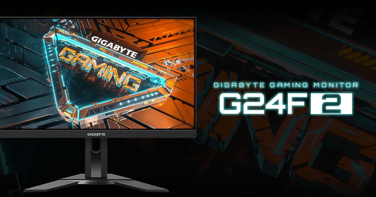 GIGABYTEゲーミングシリーズディスプレイ、「G24F 2」 日本で販売開始