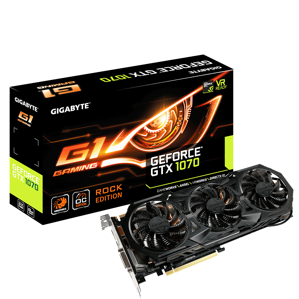 GIGABYTE GeForce GTX 1070 G1 Gaming 8gb 
