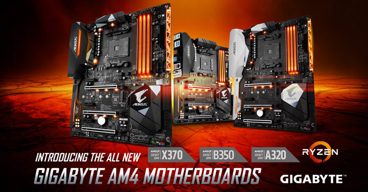 GIGABYTE's AM4 Motherboards- a Perfect Match for the AMD Ryzen™ 3  Processors