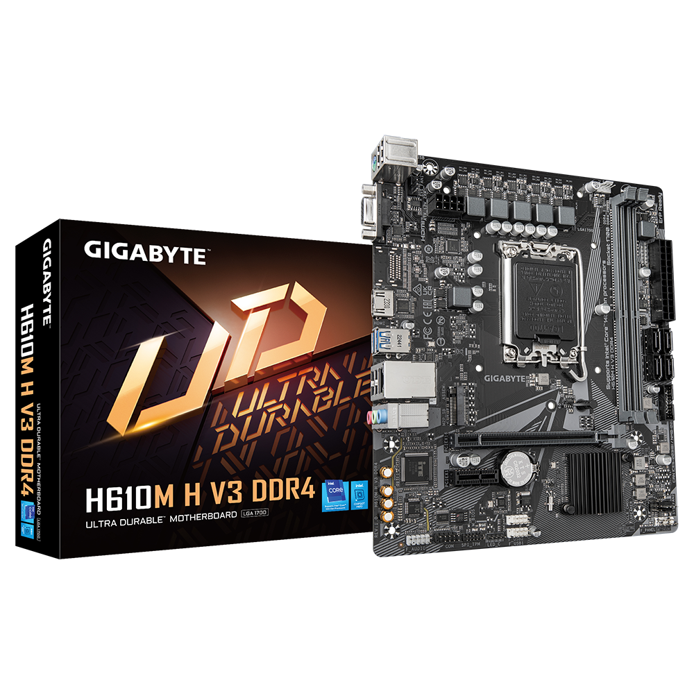 Материнская плата gigabyte h610m h ddr4