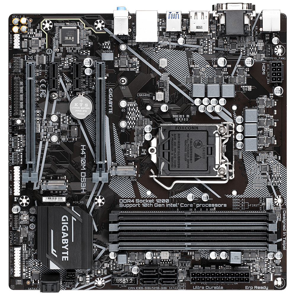 H470M DS3H (Rev. 1.0) - Key features | Motherboard GIGABYTE