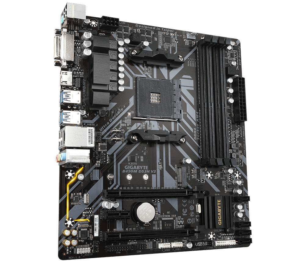 B450M DS3H V2 Rev. 1.x Key features Motherboard GIGABYTE