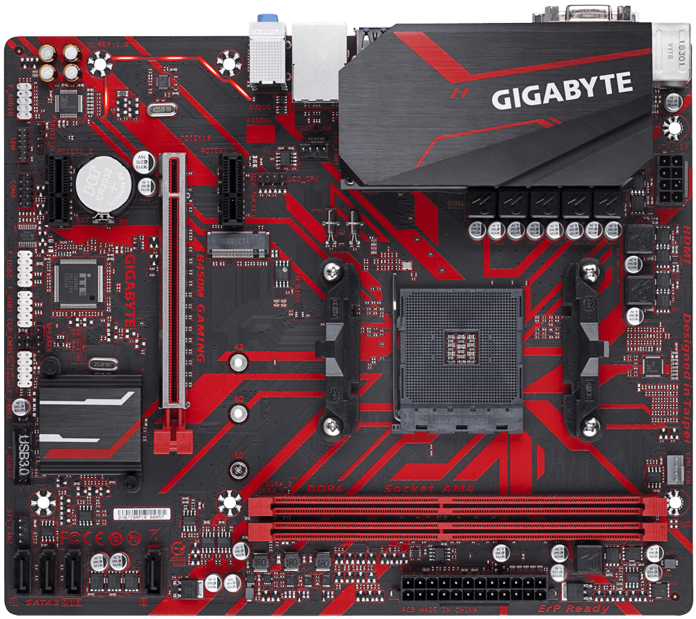 B450M GAMING Rev. 1.x Key features Motherboard GIGABYTE