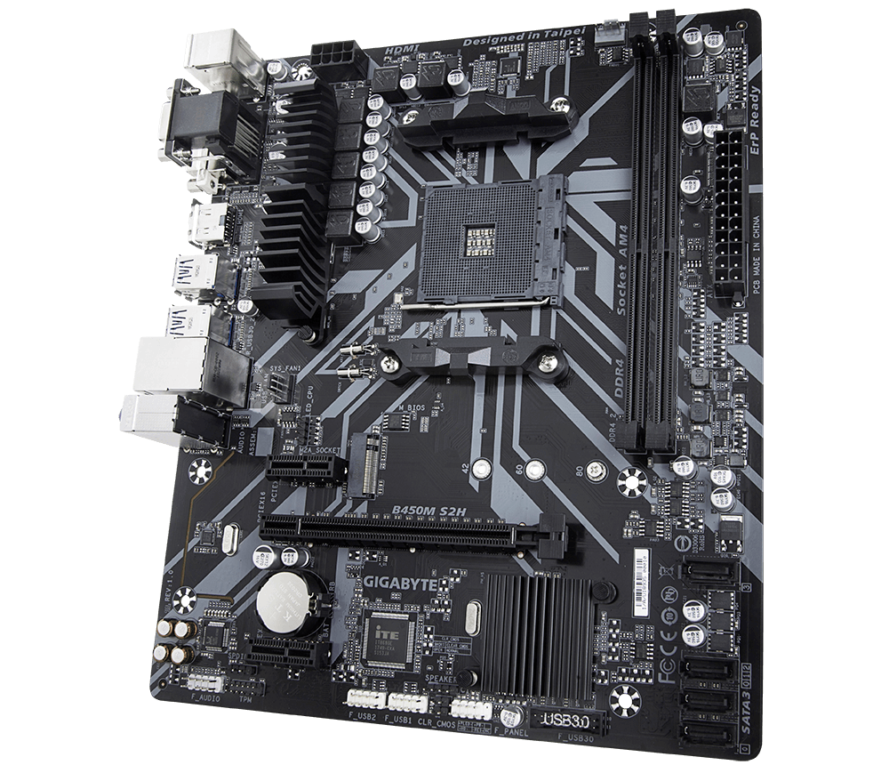 B450M S2H Rev. 1.x Key features Motherboard GIGABYTE