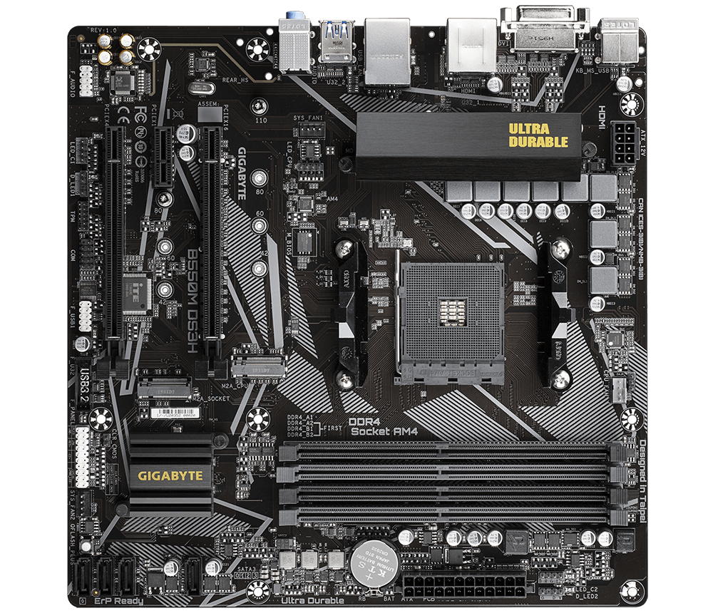 B550M DS3H Rev. 1.0 1.1 1.2 1.3 Key features Motherboard