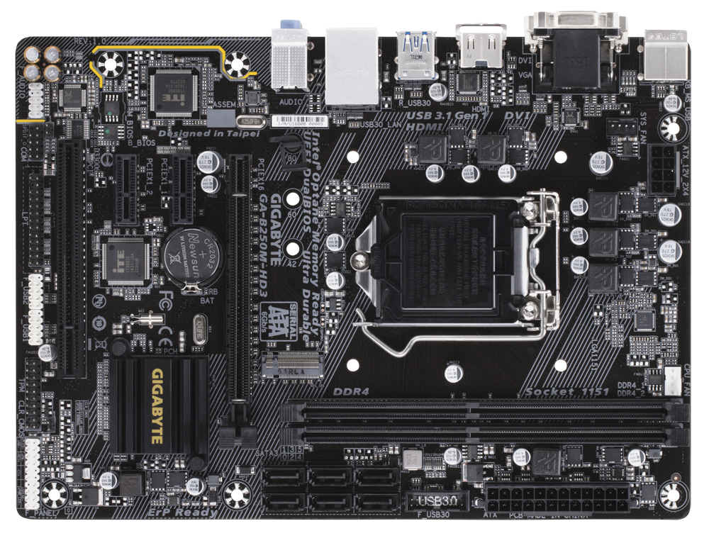 GA-B250M-HD3 (Rev. 1.0) - Key features | Motherboard GIGABYTE