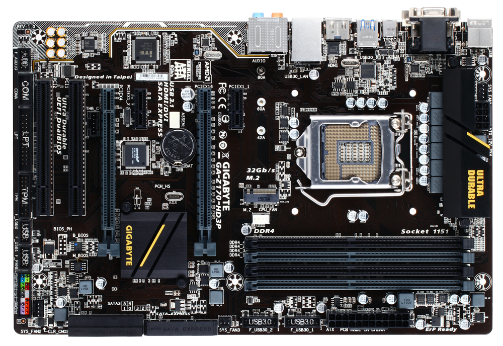 GA-Z170-HD3P (Rev. 1.0) - Key features | Motherboard GIGABYTE