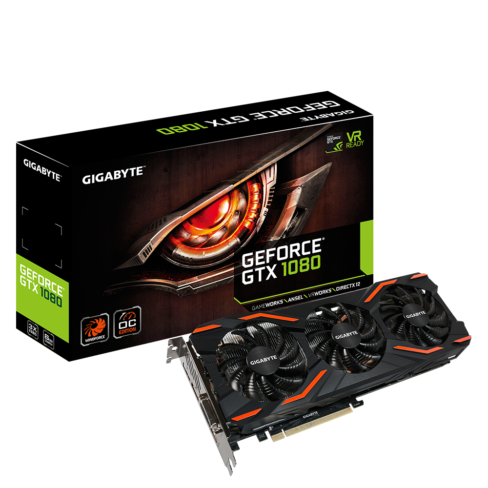 GeForce® GTX 1080 WINDFORCE OC 8G - Преимущества | Видеокарты GIGABYTE