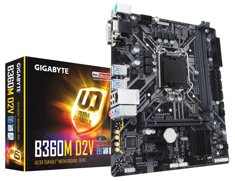 B360M D2V Rev. 1.0 GIGABYTE
