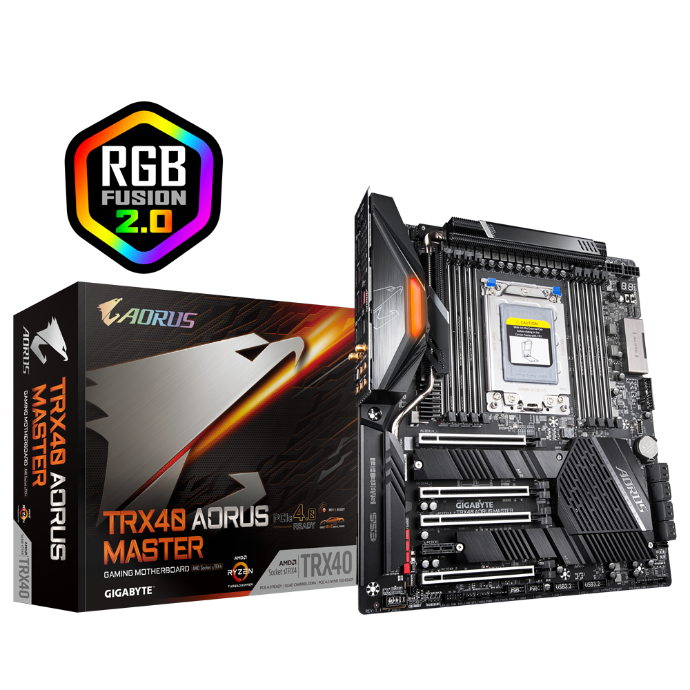 TRX40 AORUS MASTER (Rev. 1.1) | Motherboard GIGABYTE